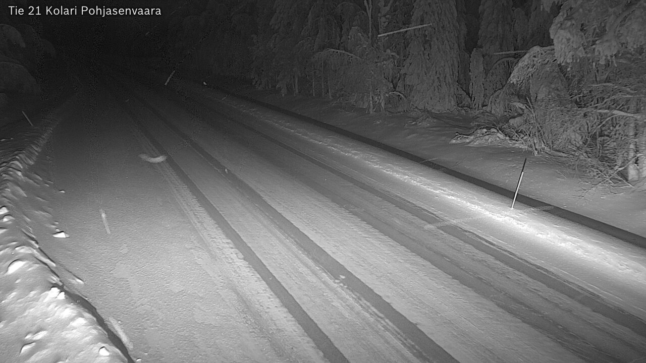 Weather Camera Image Väg 21 Kolari, Pohjasenvaara, Kolari, Lappi