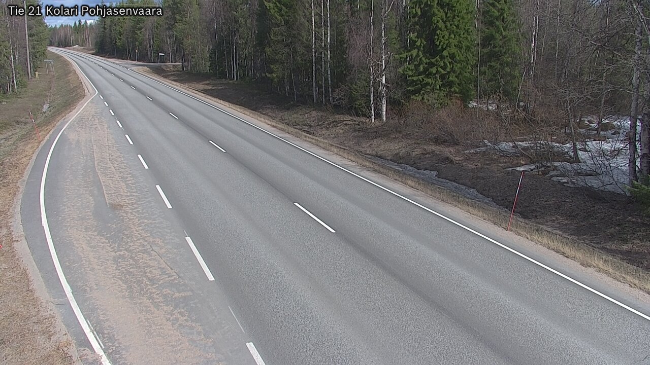 Weather Camera Image Väg 21 Kolari, Pohjasenvaara, Kolari, Lappi