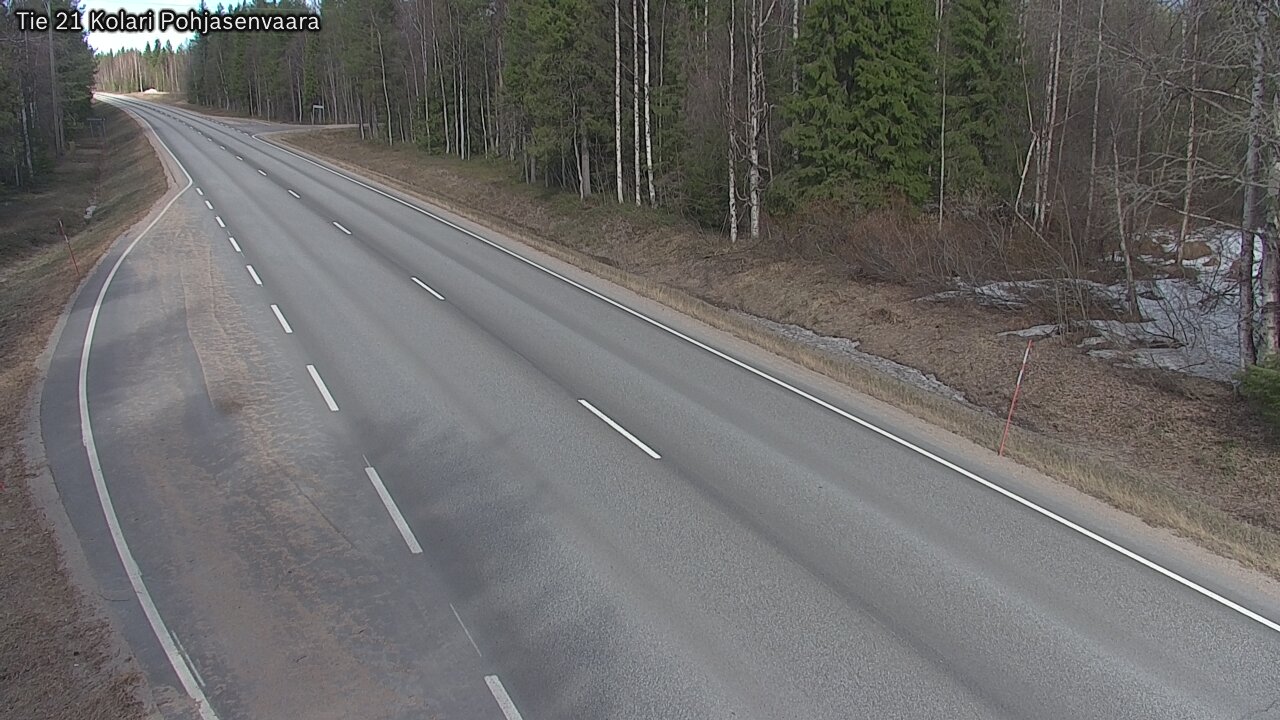 Weather Camera Image Väg 21 Kolari, Pohjasenvaara, Kolari, Lappi
