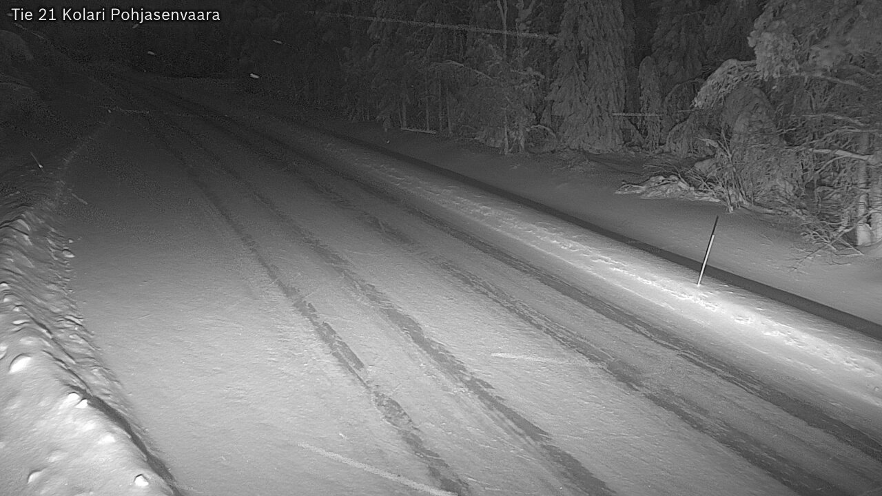 Weather Camera Image Väg 21 Kolari, Pohjasenvaara, Kolari, Lappi