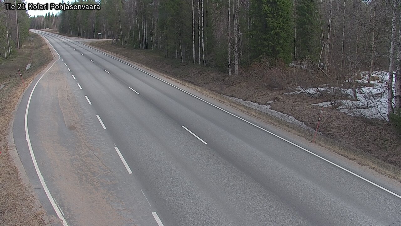 Weather Camera Image Väg 21 Kolari, Pohjasenvaara, Kolari, Lappi