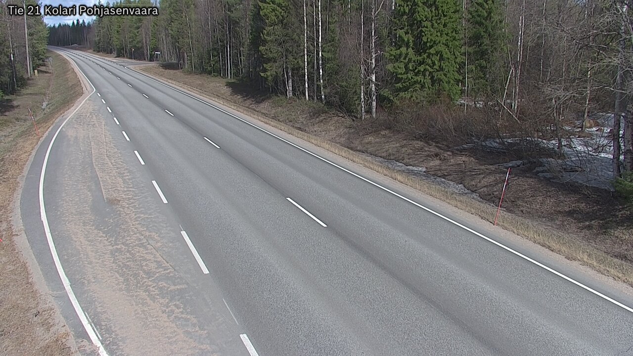 Weather Camera Image Väg 21 Kolari, Pohjasenvaara, Kolari, Lappi