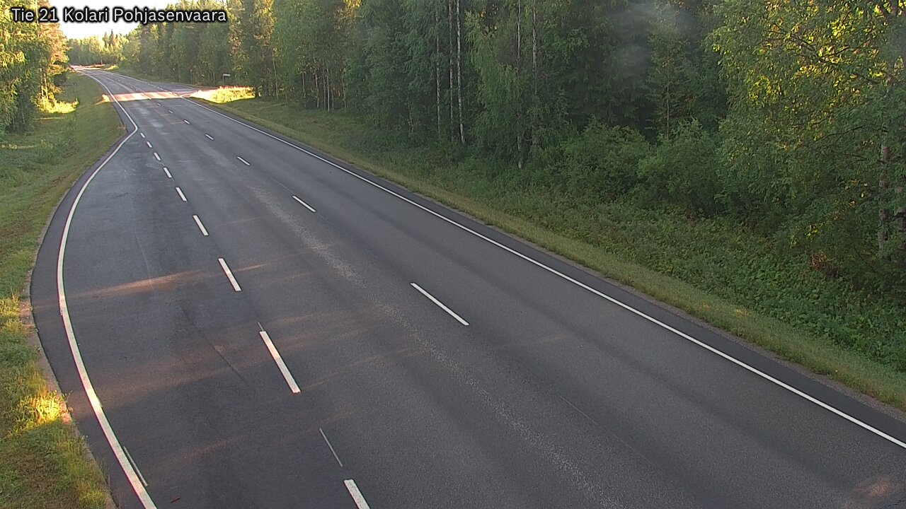 Weather Camera Image Väg 21 Kolari, Pohjasenvaara, Kolari, Lappi