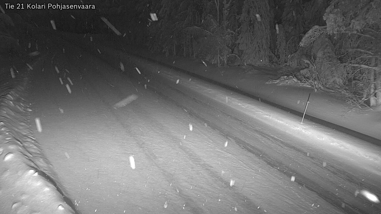 Weather Camera Image Väg 21 Kolari, Pohjasenvaara, Kolari, Lappi