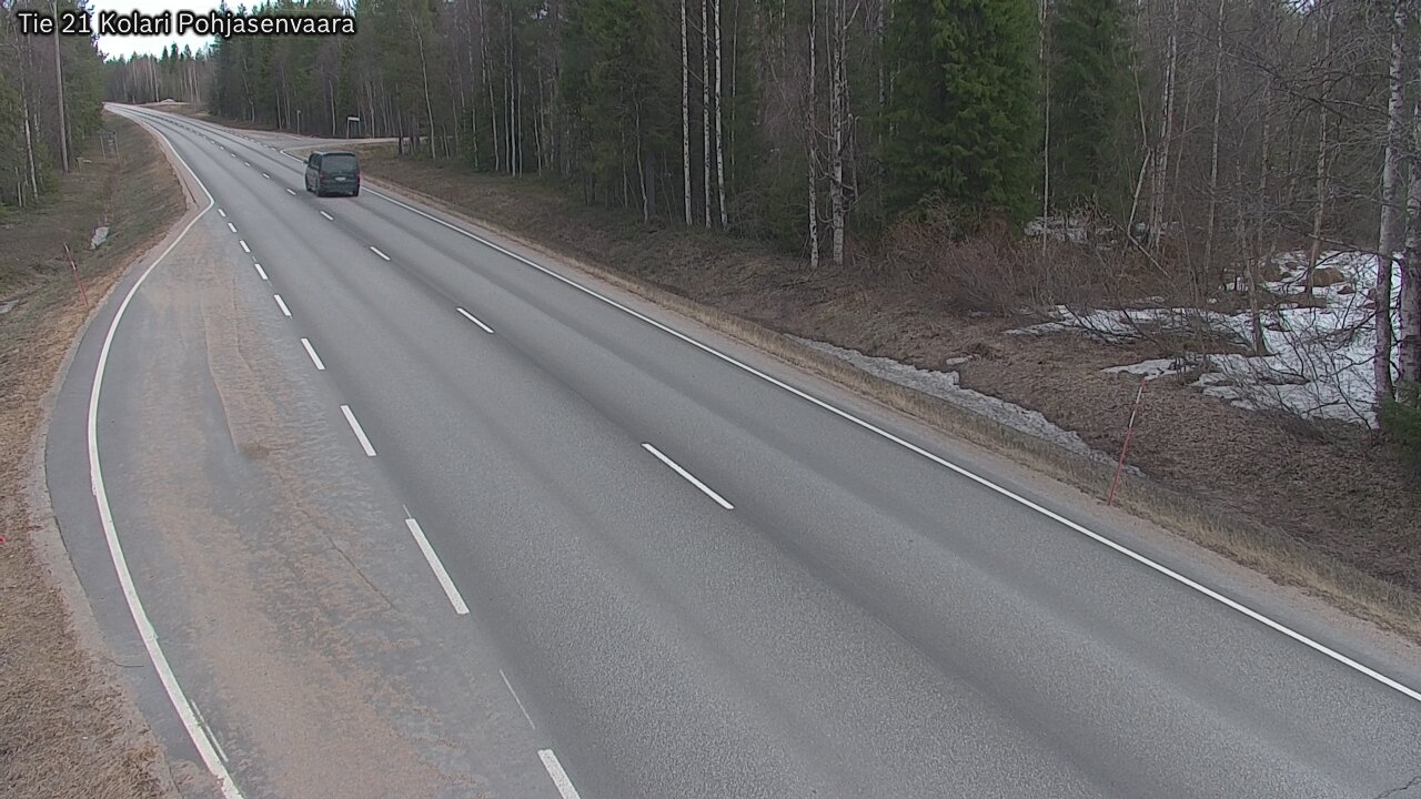 Weather Camera Image Väg 21 Kolari, Pohjasenvaara, Kolari, Lappi