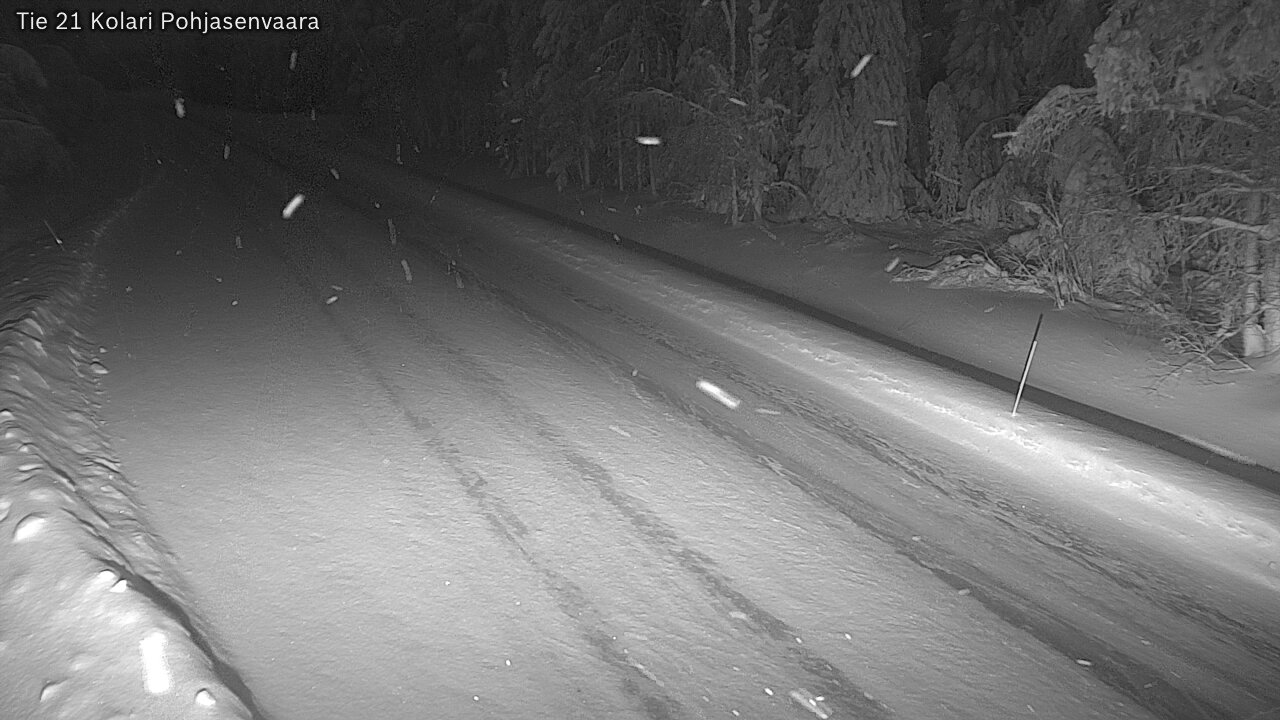 Weather Camera Image Väg 21 Kolari, Pohjasenvaara, Kolari, Lappi