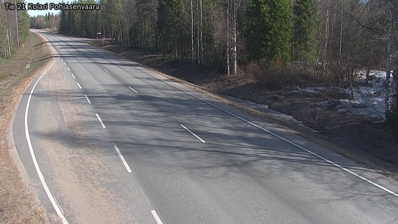 Weather Camera Image Väg 21 Kolari, Pohjasenvaara, Kolari, Lappi
