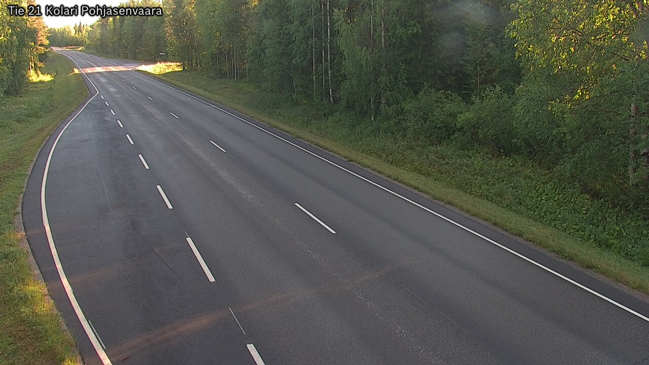 Weather Camera Image Väg 21 Kolari, Pohjasenvaara, Kolari, Lappi