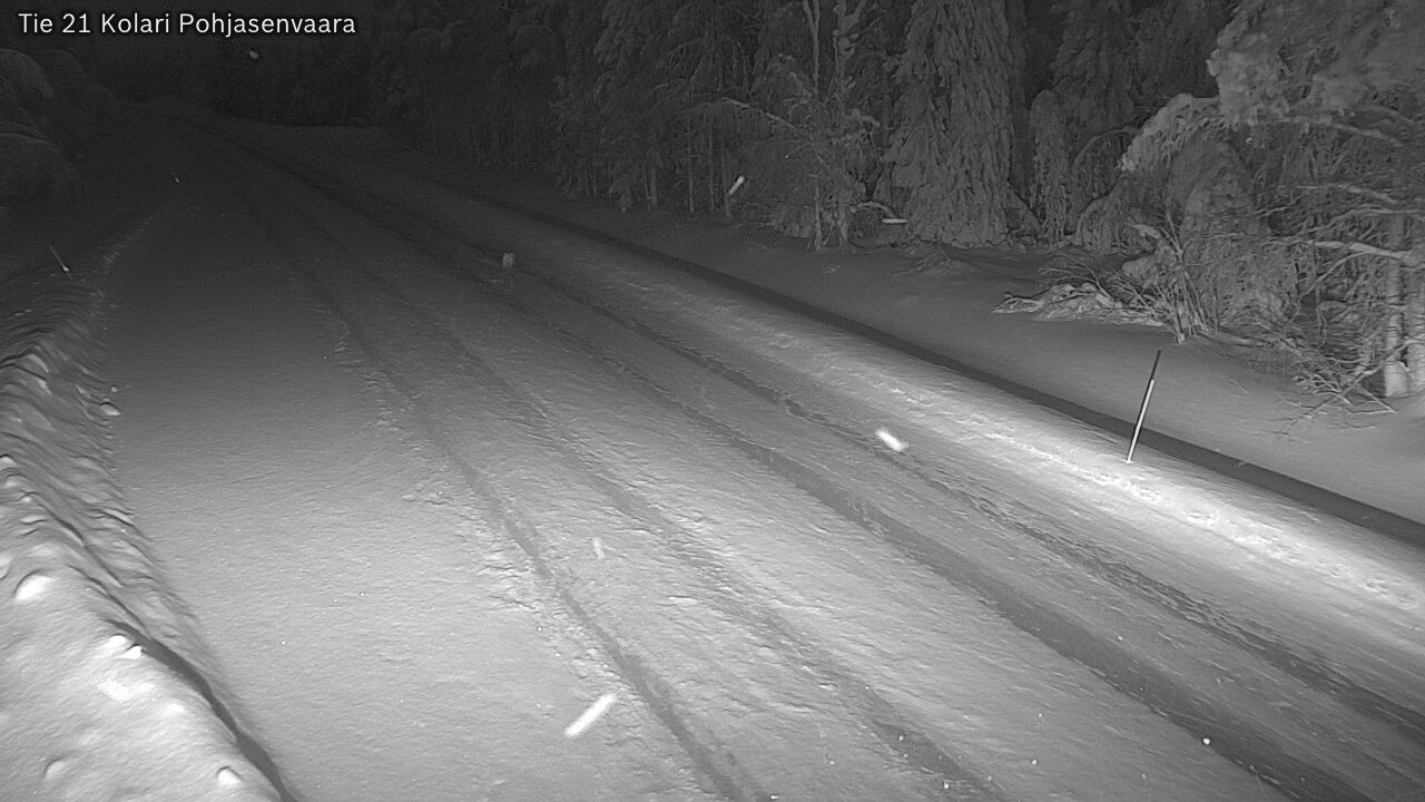 Weather Camera Image Väg 21 Kolari, Pohjasenvaara, Kolari, Lappi