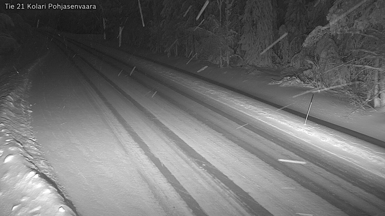 Weather Camera Image Väg 21 Kolari, Pohjasenvaara, Kolari, Lappi