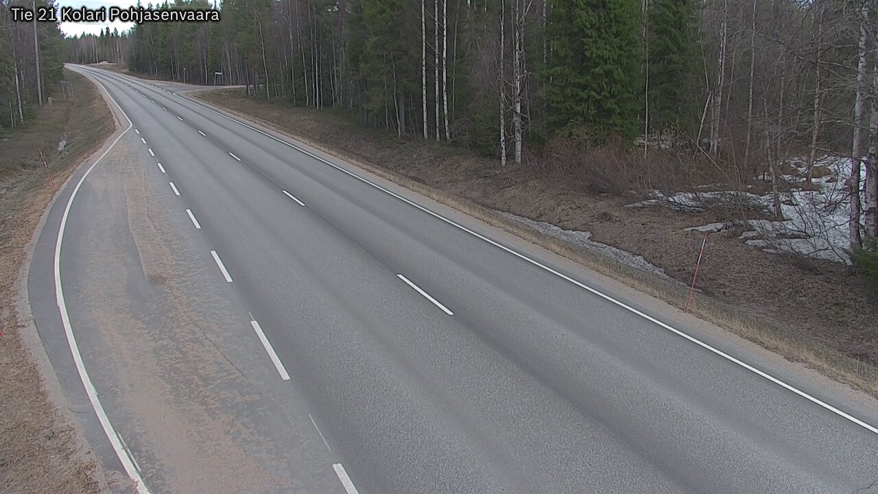 Weather Camera Image Väg 21 Kolari, Pohjasenvaara, Kolari, Lappi