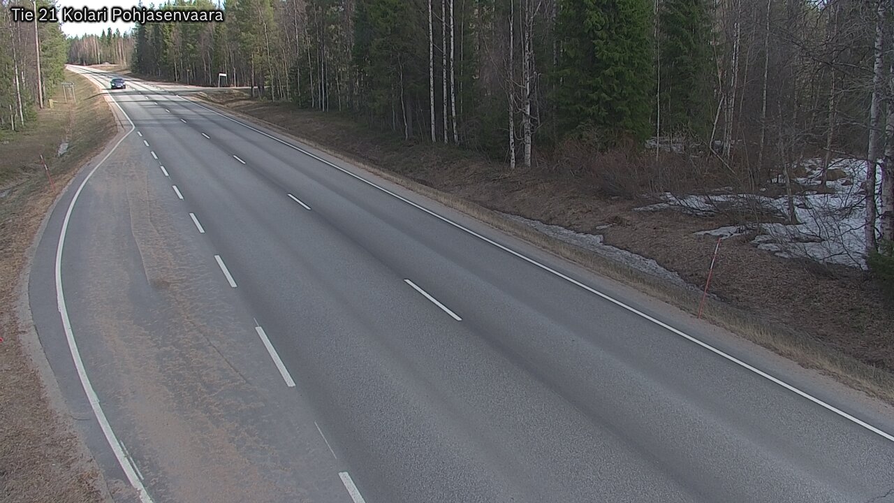 Weather Camera Image Väg 21 Kolari, Pohjasenvaara, Kolari, Lappi