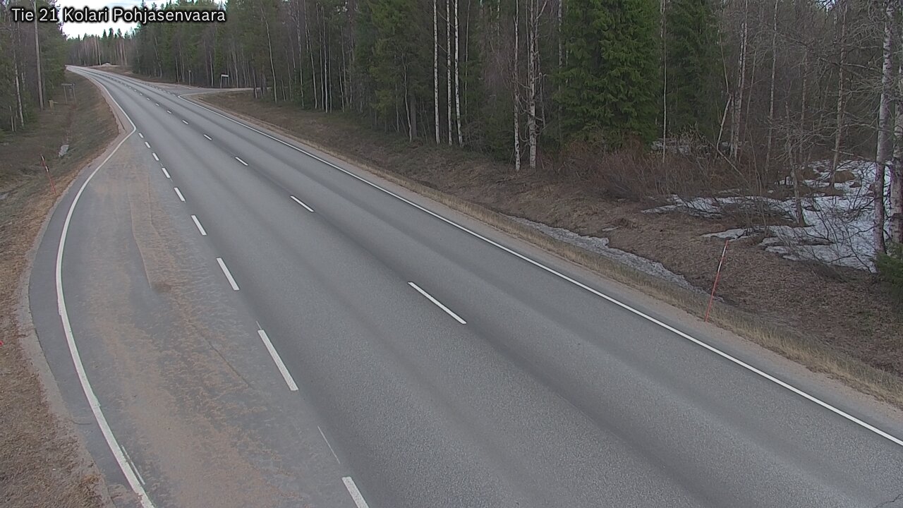 Weather Camera Image Väg 21 Kolari, Pohjasenvaara, Kolari, Lappi