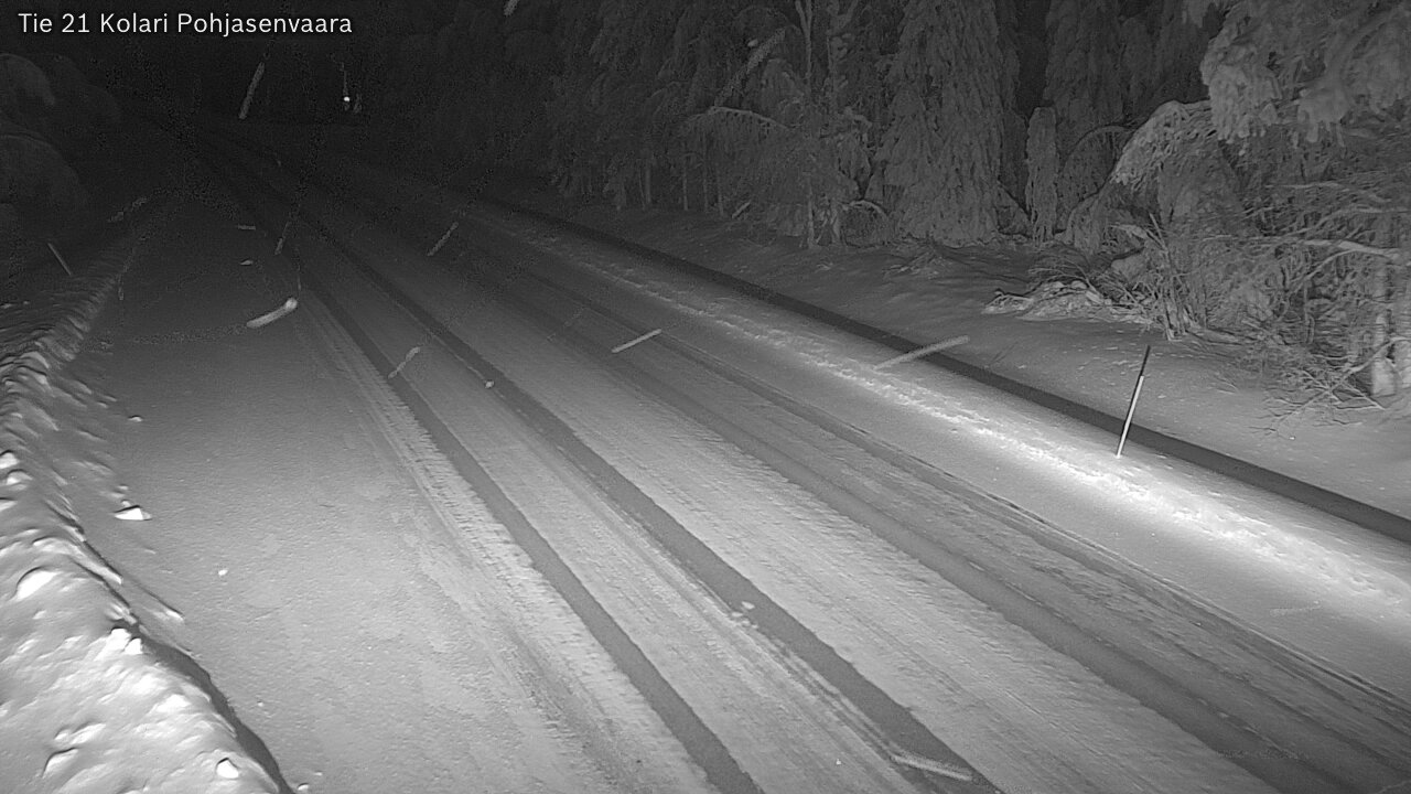 Weather Camera Image Väg 21 Kolari, Pohjasenvaara, Kolari, Lappi