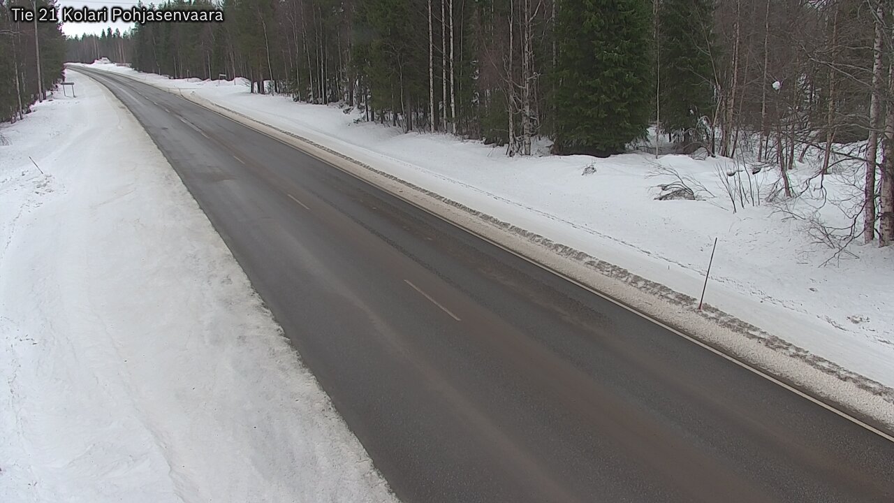 Weather Camera Image Väg 21 Kolari, Pohjasenvaara, Kolari, Lappi