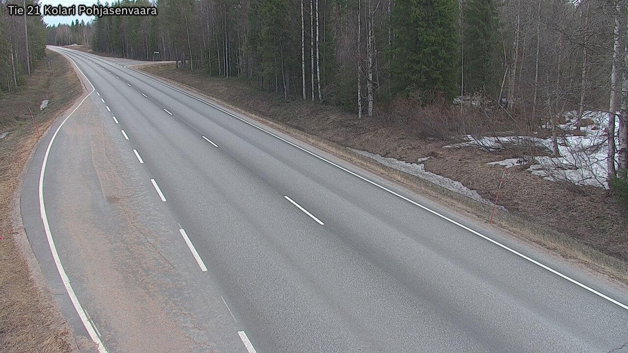 Weather Camera Image Väg 21 Kolari, Pohjasenvaara, Kolari, Lappi