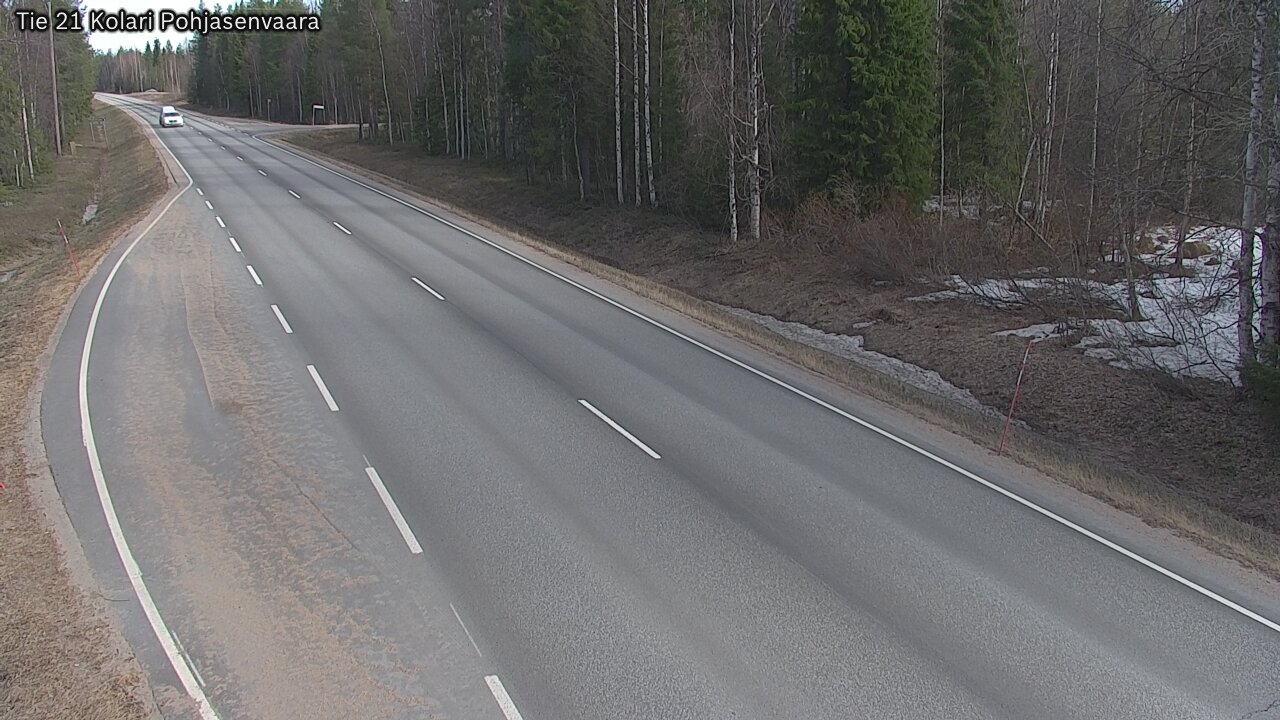 Weather Camera Image Väg 21 Kolari, Pohjasenvaara, Kolari, Lappi