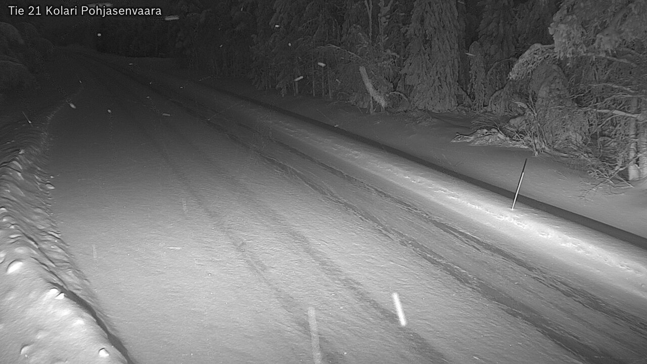 Weather Camera Image Väg 21 Kolari, Pohjasenvaara, Kolari, Lappi