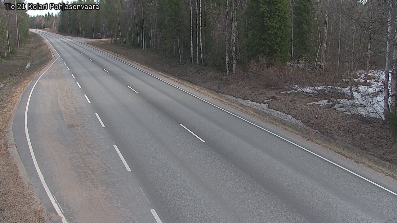 Weather Camera Image Väg 21 Kolari, Pohjasenvaara, Kolari, Lappi