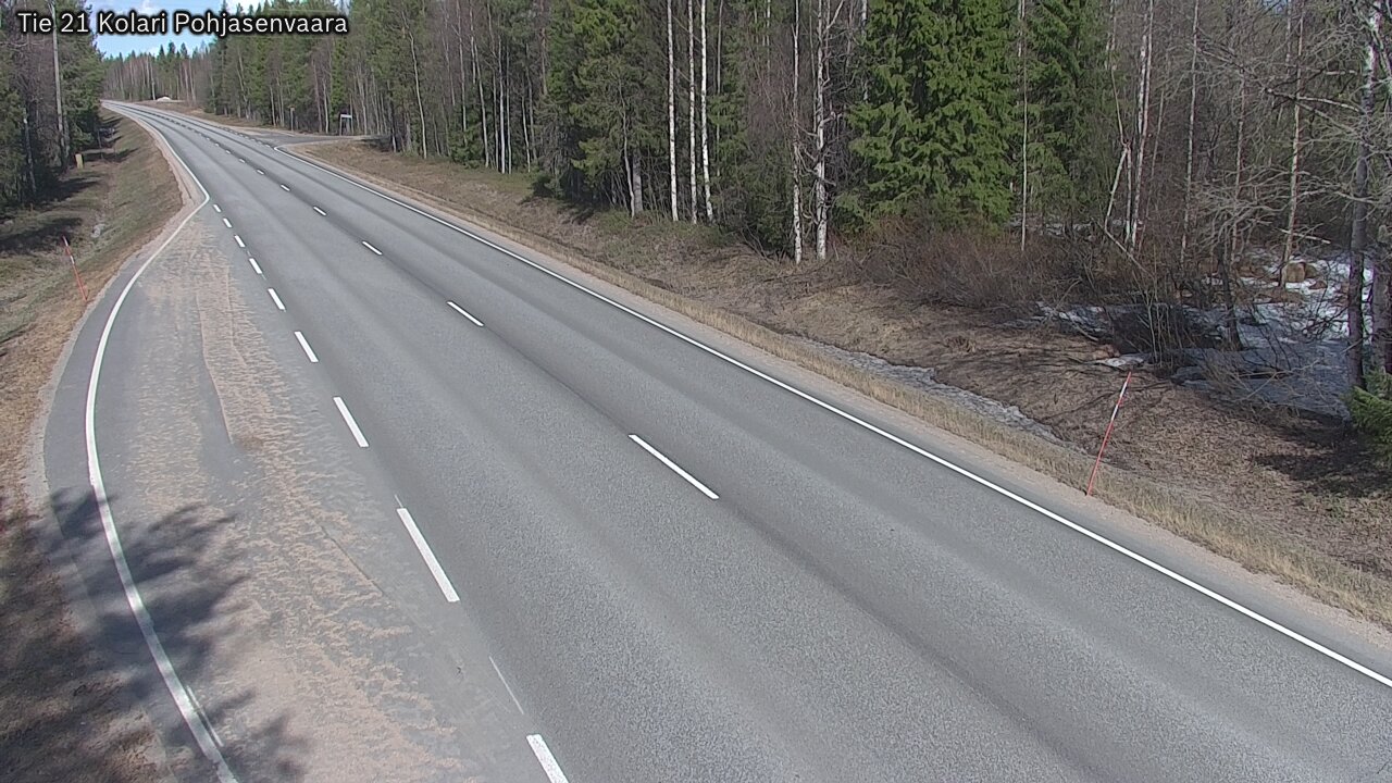 Weather Camera Image Väg 21 Kolari, Pohjasenvaara, Kolari, Lappi