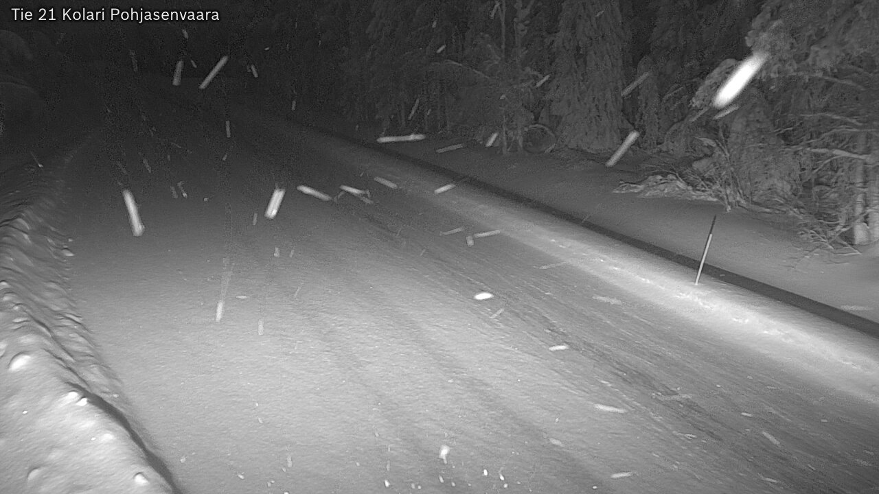 Weather Camera Image Väg 21 Kolari, Pohjasenvaara, Kolari, Lappi