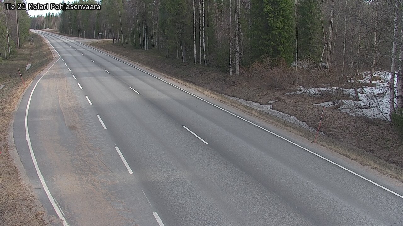 Weather Camera Image Väg 21 Kolari, Pohjasenvaara, Kolari, Lappi