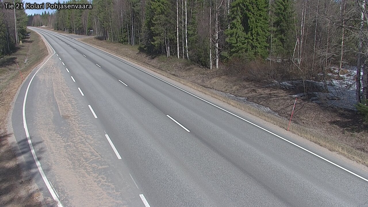 Weather Camera Image Väg 21 Kolari, Pohjasenvaara, Kolari, Lappi