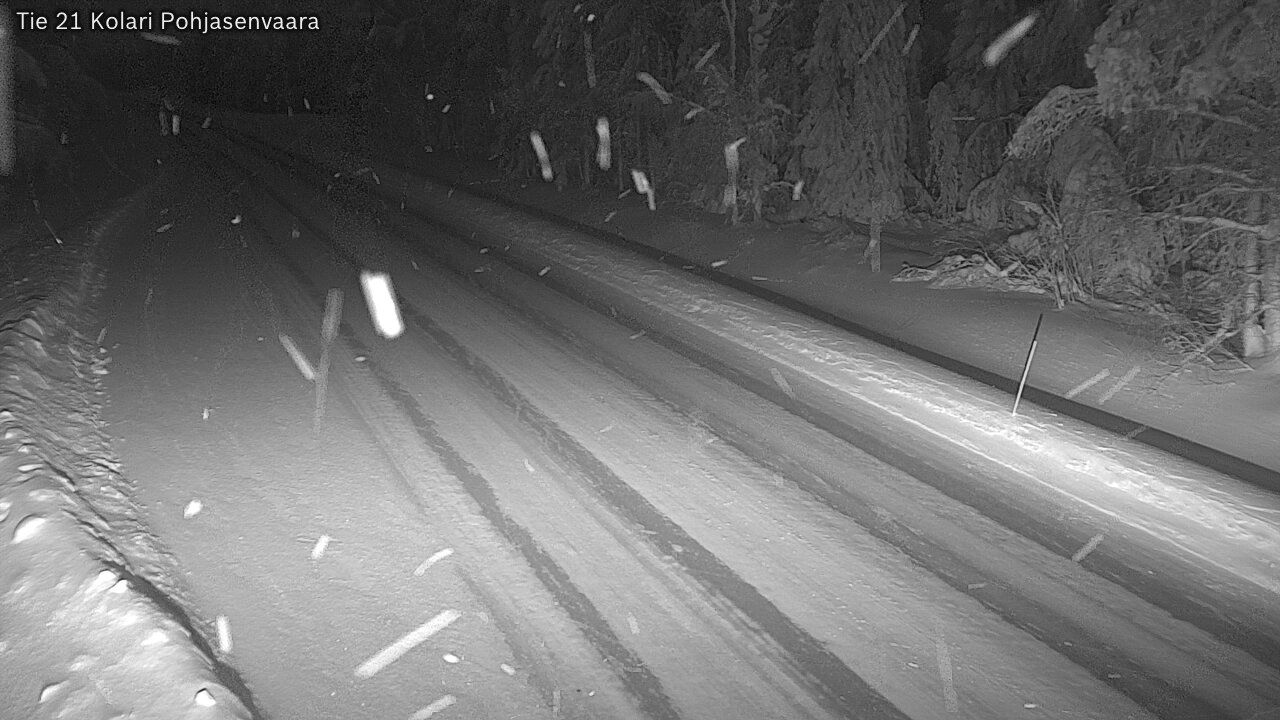 Weather Camera Image Väg 21 Kolari, Pohjasenvaara, Kolari, Lappi
