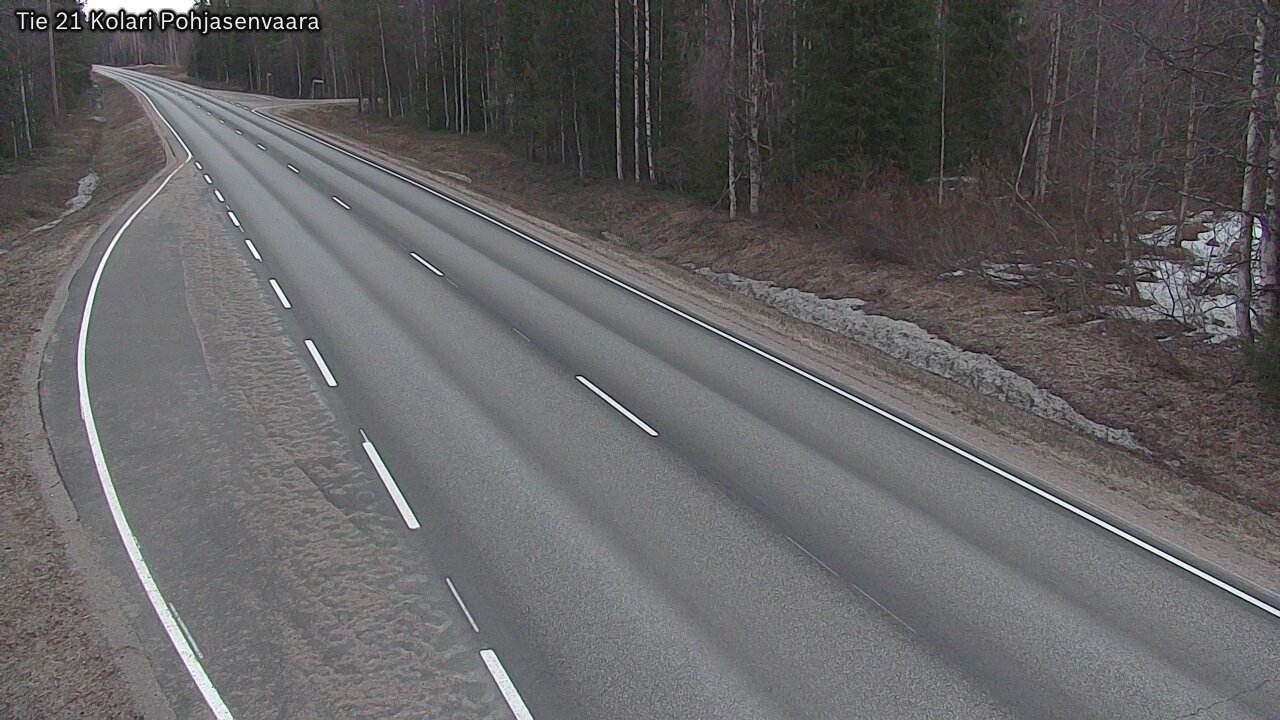 Weather Camera Image Väg 21 Kolari, Pohjasenvaara, Kolari, Lappi