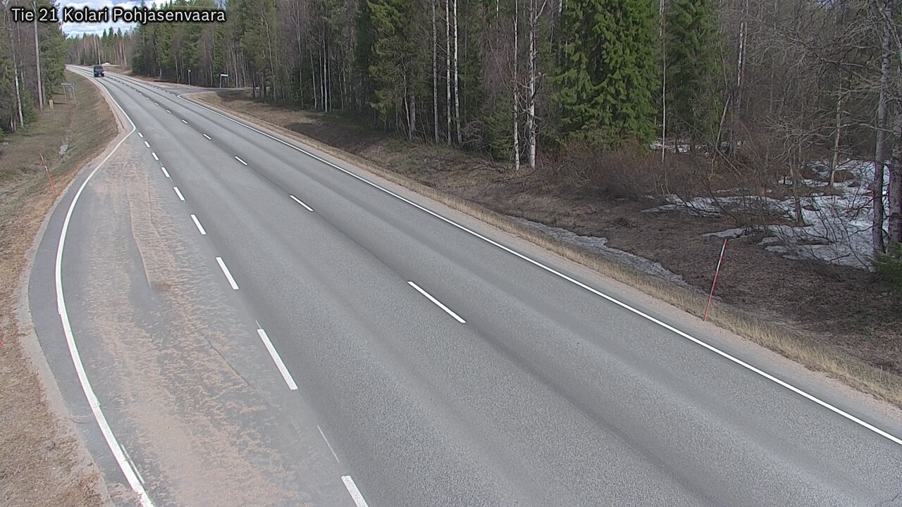 Weather Camera Image Väg 21 Kolari, Pohjasenvaara, Kolari, Lappi