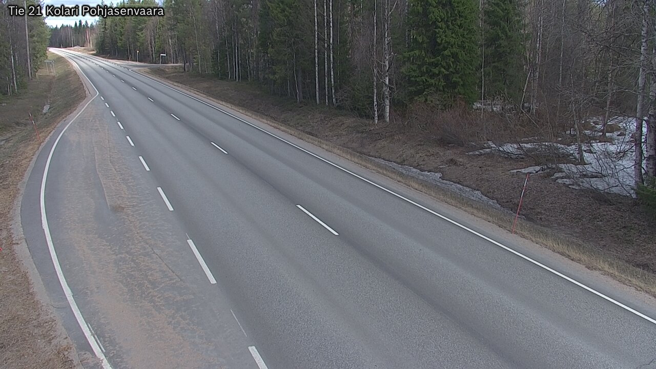 Weather Camera Image Väg 21 Kolari, Pohjasenvaara, Kolari, Lappi