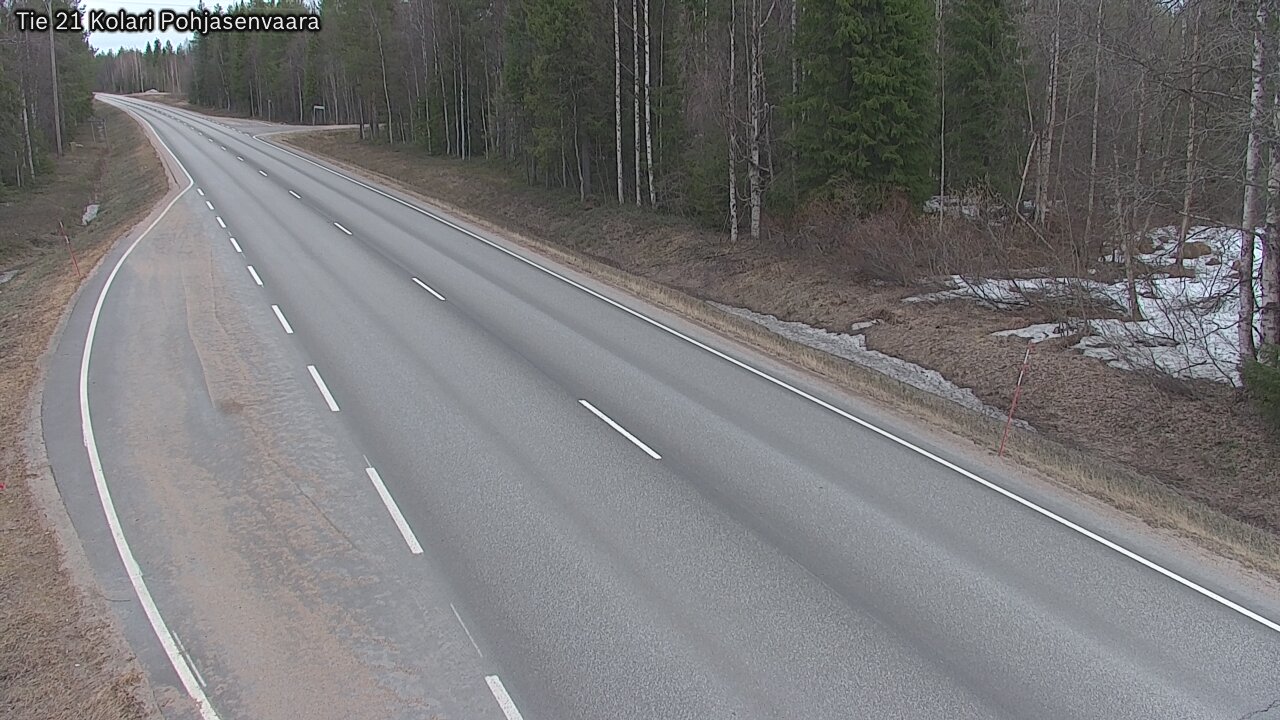 Weather Camera Image Väg 21 Kolari, Pohjasenvaara, Kolari, Lappi