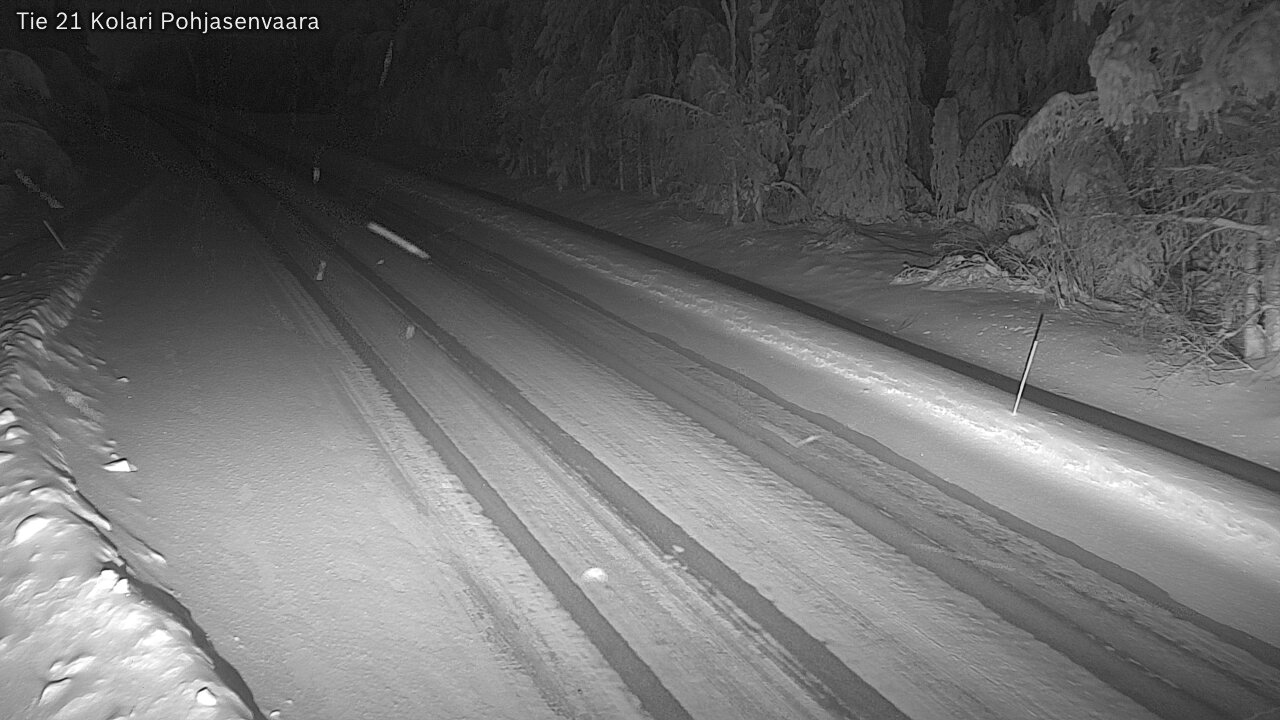 Weather Camera Image Väg 21 Kolari, Pohjasenvaara, Kolari, Lappi