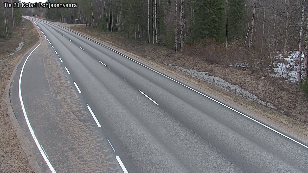 Weather Camera Image Väg 21 Kolari, Pohjasenvaara, Kolari, Lappi