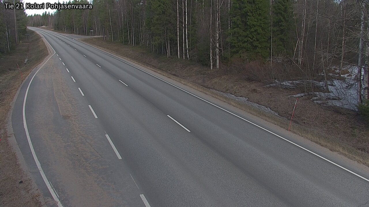 Weather Camera Image Väg 21 Kolari, Pohjasenvaara, Kolari, Lappi