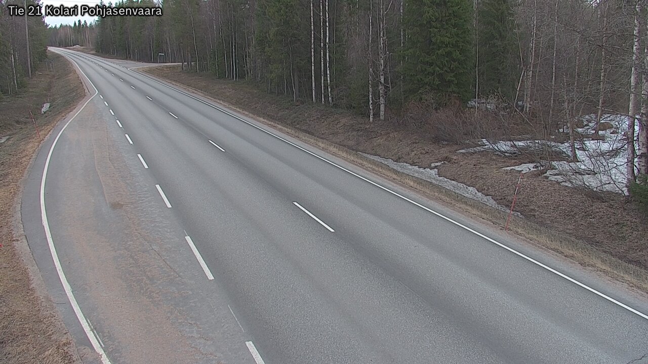 Weather Camera Image Väg 21 Kolari, Pohjasenvaara, Kolari, Lappi