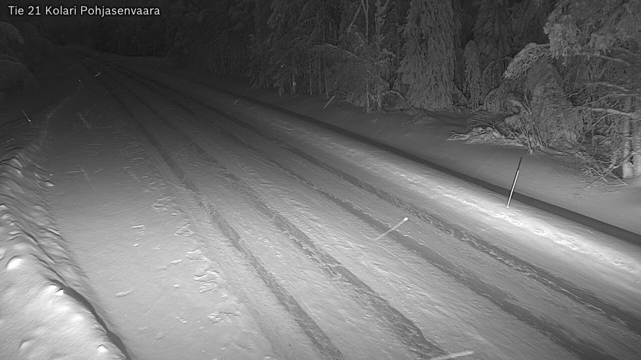 Weather Camera Image Väg 21 Kolari, Pohjasenvaara, Kolari, Lappi