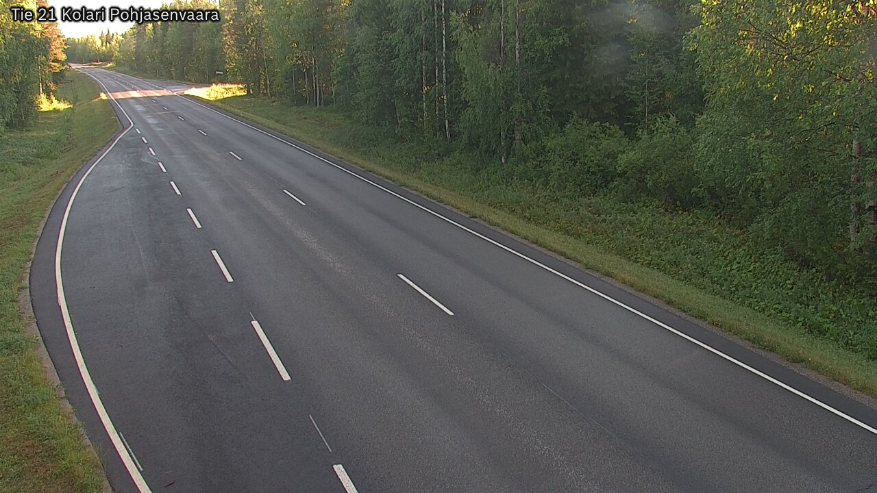 Weather Camera Image Väg 21 Kolari, Pohjasenvaara, Kolari, Lappi