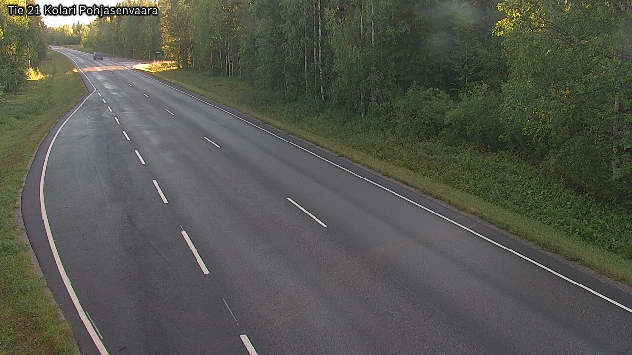 Weather Camera Image Väg 21 Kolari, Pohjasenvaara, Kolari, Lappi