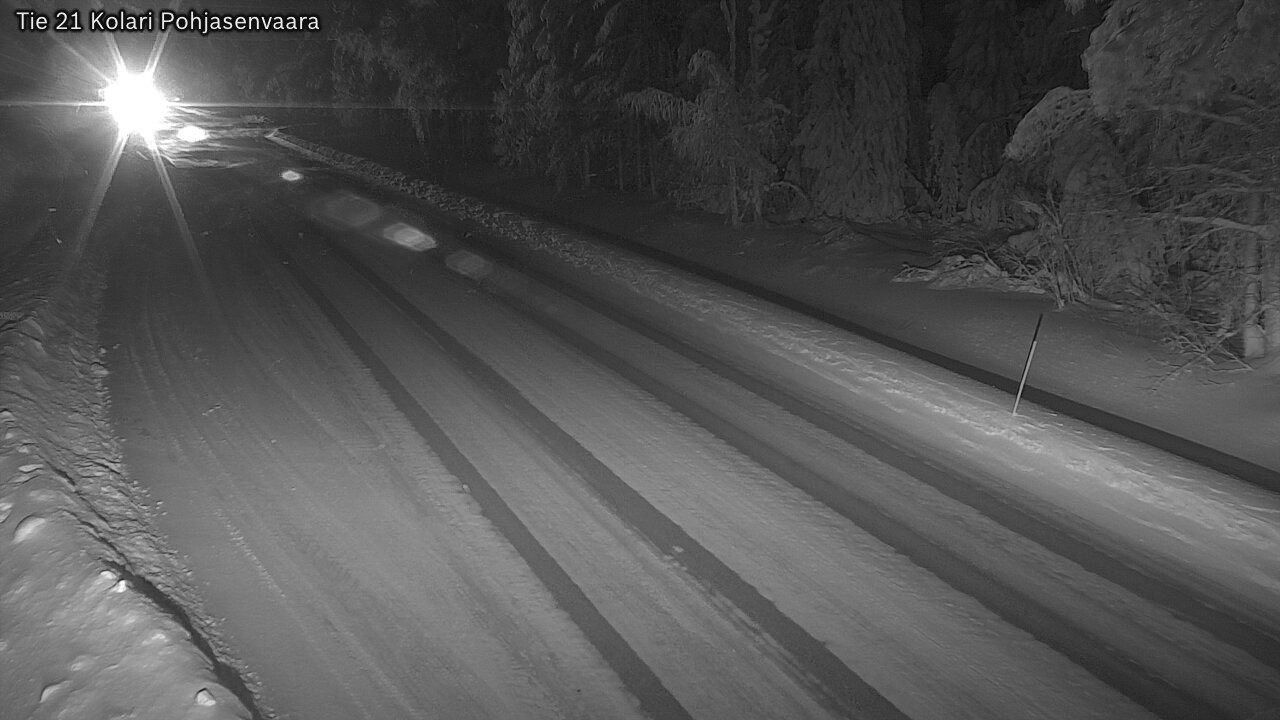Weather Camera Image Väg 21 Kolari, Pohjasenvaara, Kolari, Lappi
