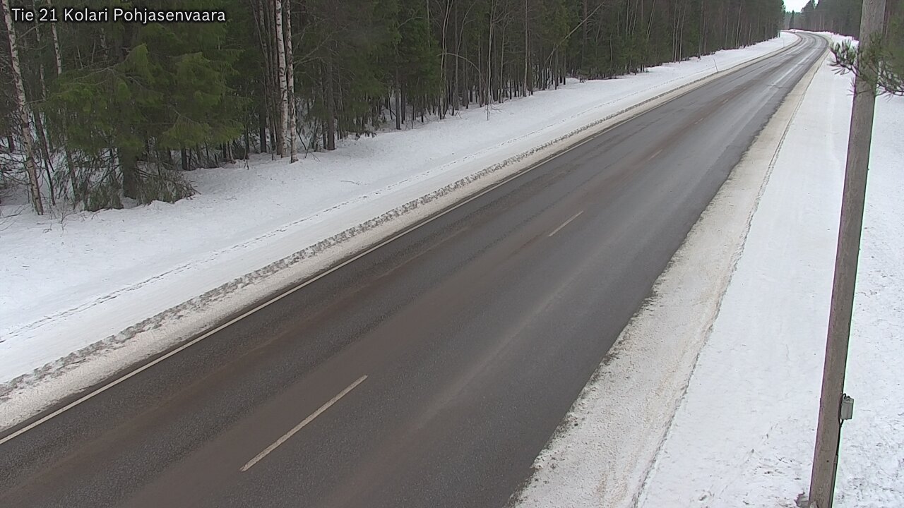 Weather Camera Image Väg 21 Kolari, Pohjasenvaara, Kolari, Lappi