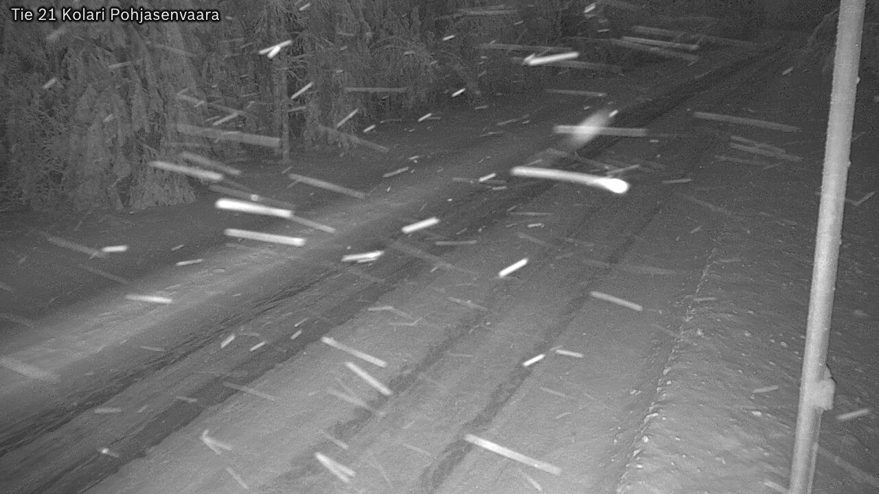 Weather Camera Image Väg 21 Kolari, Pohjasenvaara, Kolari, Lappi
