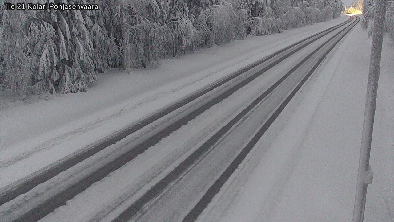 Weather Camera Image Väg 21 Kolari, Pohjasenvaara, Kolari, Lappi