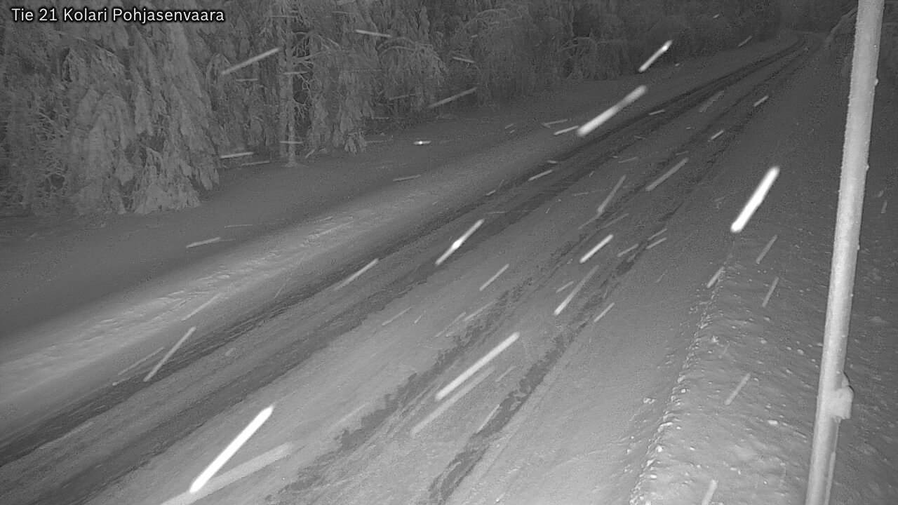 Weather Camera Image Väg 21 Kolari, Pohjasenvaara, Kolari, Lappi
