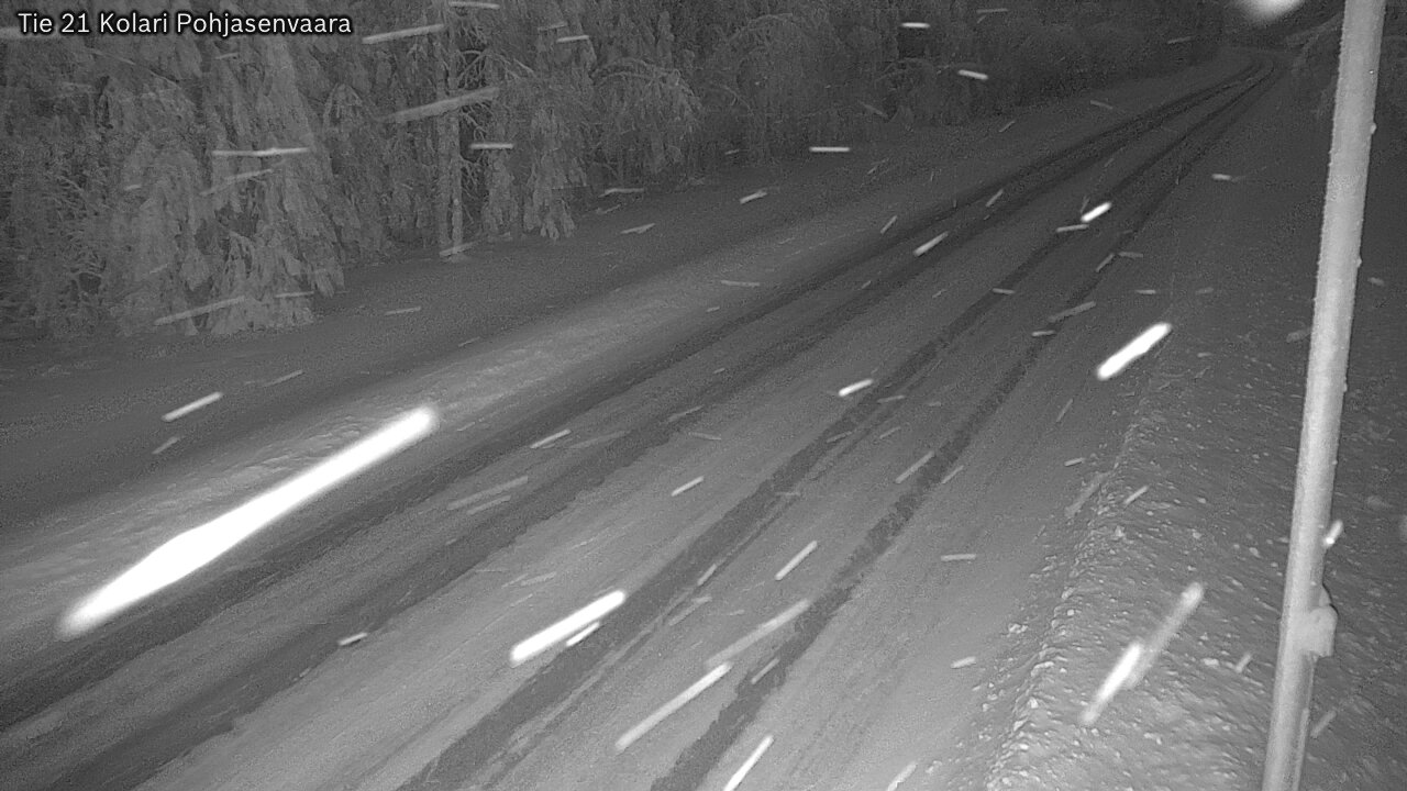 Weather Camera Image Väg 21 Kolari, Pohjasenvaara, Kolari, Lappi