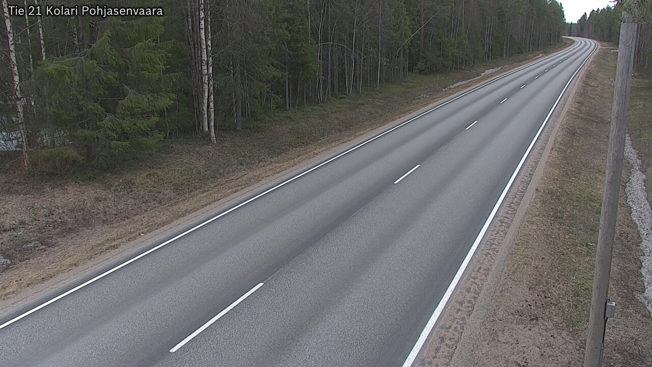 Weather Camera Image Väg 21 Kolari, Pohjasenvaara, Kolari, Lappi