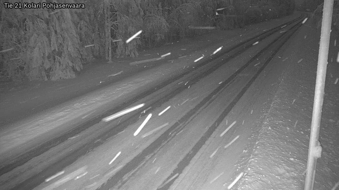 Weather Camera Image Väg 21 Kolari, Pohjasenvaara, Kolari, Lappi