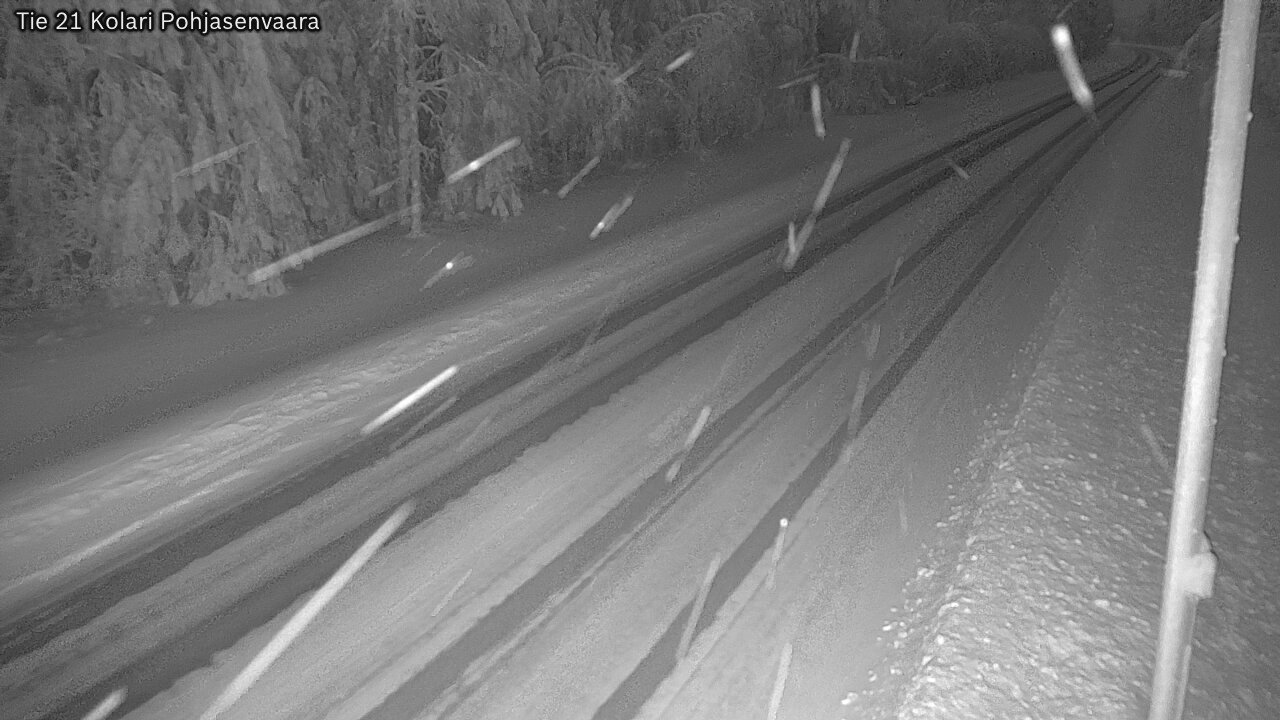 Weather Camera Image Väg 21 Kolari, Pohjasenvaara, Kolari, Lappi