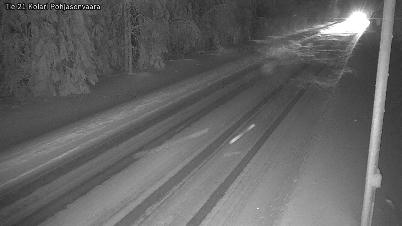 Weather Camera Image Väg 21 Kolari, Pohjasenvaara, Kolari, Lappi