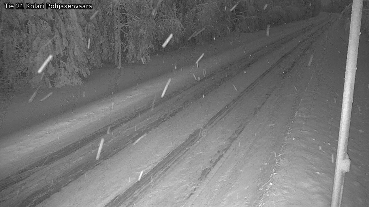 Weather Camera Image Väg 21 Kolari, Pohjasenvaara, Kolari, Lappi